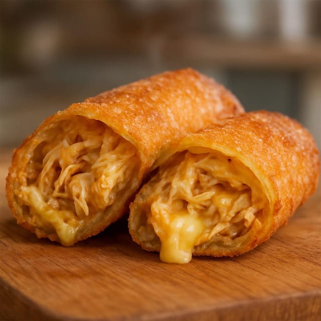 Chicken and Cheese Egg Roll.