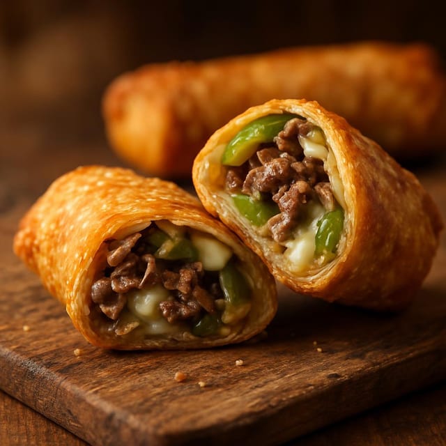 Philly Steak Egg Roll.