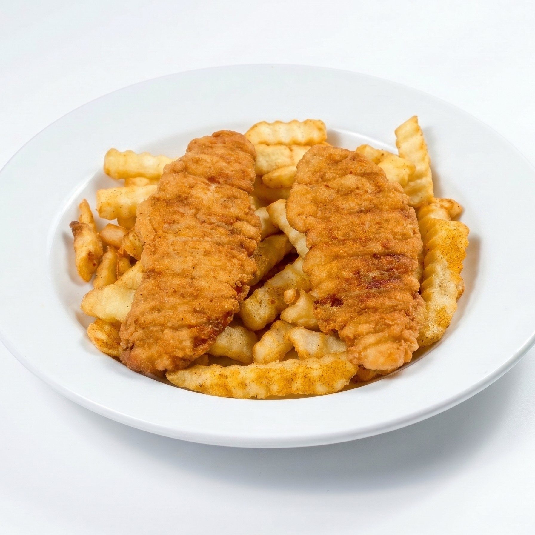 Chicken Tenders with Fries.